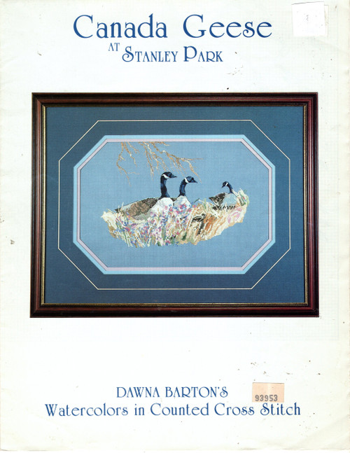 Kept in Stitches Canada Geese at Stanley Park Counted cross stitch leaflet. Dawna Barton