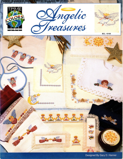 True Colors Angelic Treasures Counted Cross Stitch Pattern booklet. Gary Hanner