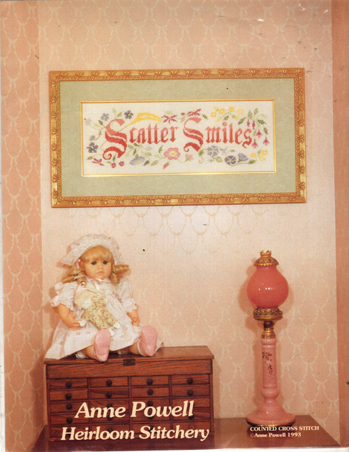 Anne Powell Heirloom Stitchery Scatter Smiles counted cross stitch chartpack