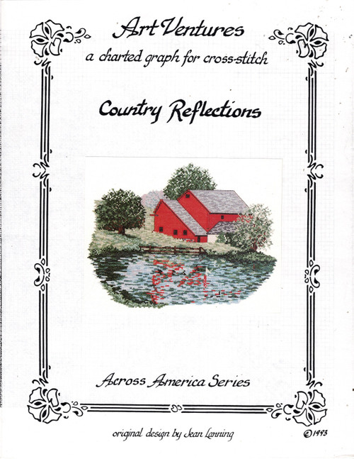 Art Ventures Country Reflections counted cross stitch pattern chartpack. Across America Series. Jean Lanning
