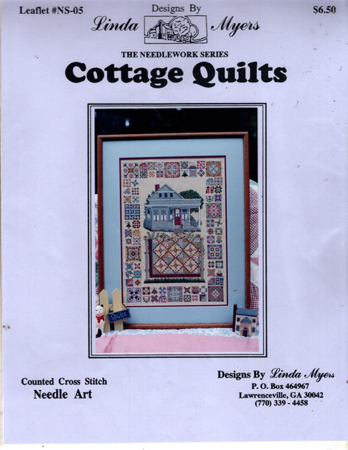 Designs by Linda Myers Cottage Quilts counted cross stitch chartpack. The Needlework Series