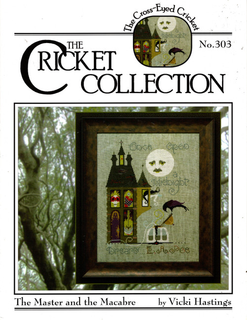 The Cross-Eyed Cricket Collection The Master and the Macabre No 303 counted cross stitch leaflet
