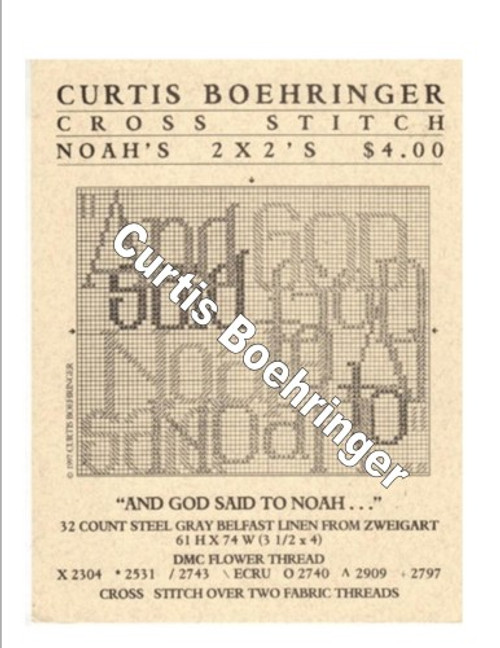 Curtis Boehringer NOAH'S 2 X 2'S