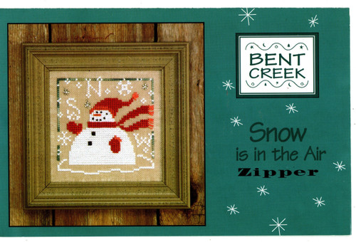 Bent Creek Zippers Snow is in the Air counted cross stitch pattern