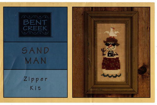 Bent Creek Zippers Sand Man counted cross stitch pattern