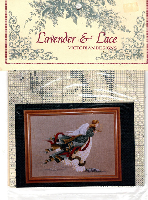 Lavender and Lace The First Angel of Light counted cross stitch chart. Marilyn Leavitt-Imblum
