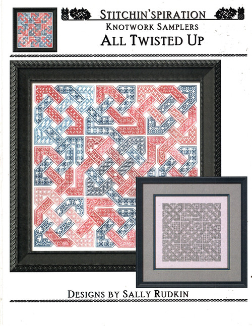 Stitchin'Spiration All Twisted Up Knotwork Samplers counted cross stitch pattern leaflet. Sally Rudkin
