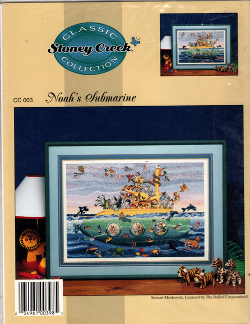 Stoney Creek Noah's Submarine Counted cross stitch pattern chartpack. Stewart Moskowitz