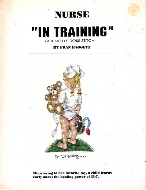 Fran Baggett In Training Nurse counted cross stitch leaflet