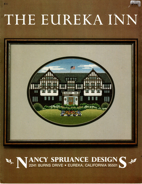 Nancy Spruance Designs The Eureka Inn counted cross stitch pattern leaflet