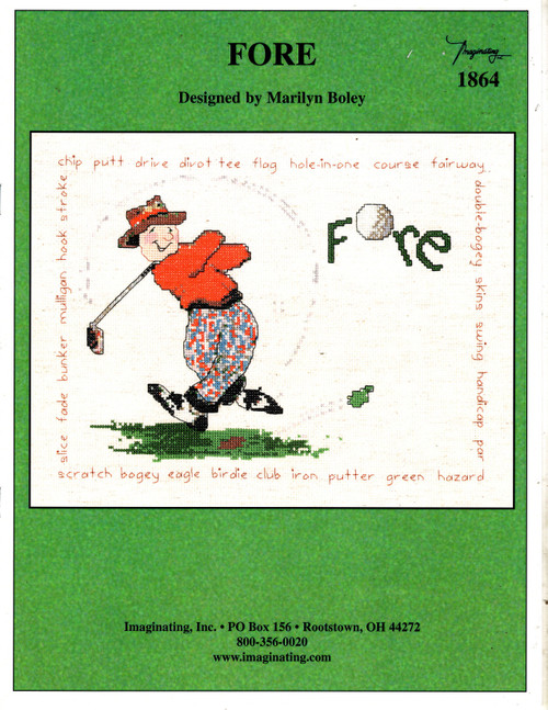 Imaginating Fore counted cross stitch leaflet. Marilyn Boley