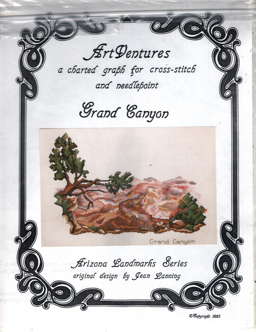 Art Ventures Grand Canyon counted cross stitch pattern chartpack. Arizona Landmark Series. Jean Lanning