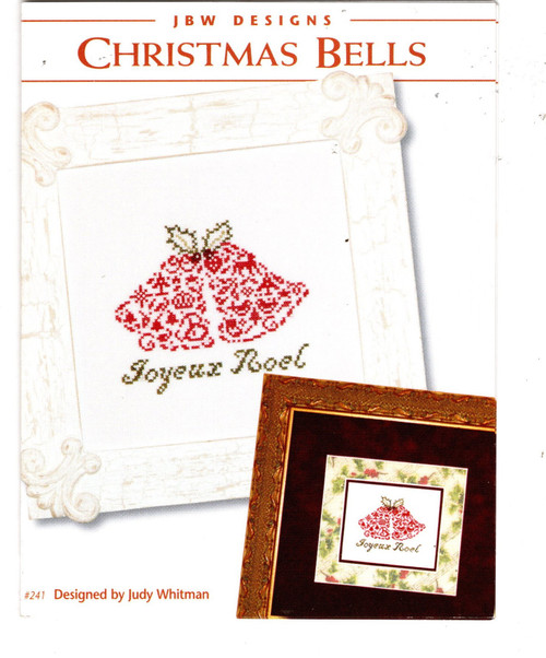 JBW Designs Christmas Bells Counted cross stitch pattern leaflet. Judy Whitman