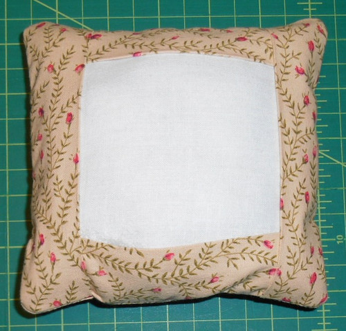 Small Tuck Pillow Floral Vine print cotton fabric