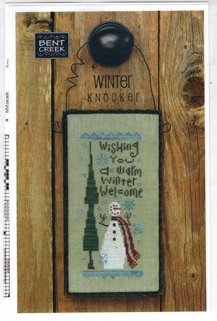 Bent Creek Winter Knocker counted cross stitch pattern chartpack