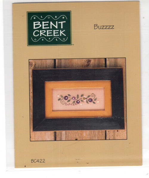 Bent Creek Buzzzz counted cross stitch pattern chart.