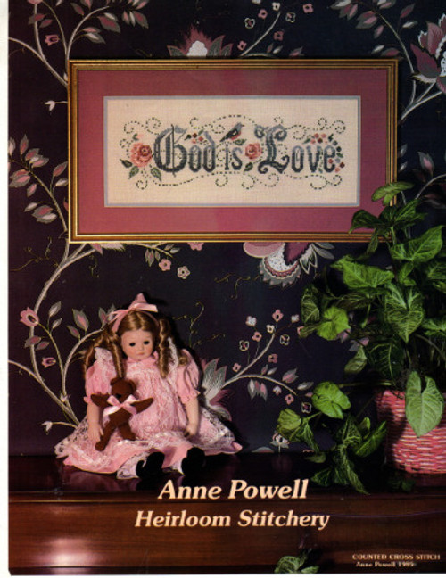 Anne Powell Heirloom Stitchery GOD IS LOVE