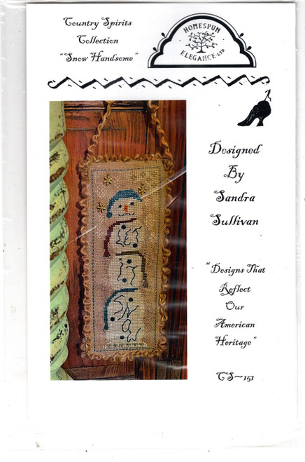 Homespun Elegance Snow Handsome Counted Cross Stitch Pattern chartpack. Sandra Sullivan