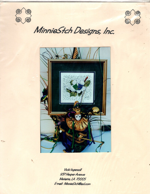 MinnieStch Designs Inc Tragedy and Comedy Magnolia counted cross stitch chartpack. Vicki Ingersoll