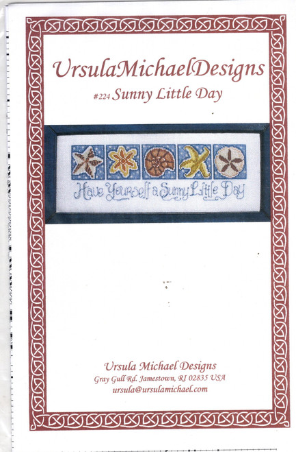 Ursula Michaels Designs Sunny Little Day Counted Cross Stitch Pattern chartpack