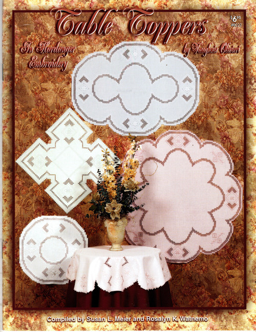 Nordic Needle Table Toppers in Hardanger Embroidery hardanger booklet. Vaughnie Olivieri. Susan Meier and Rosalyn Watnemo