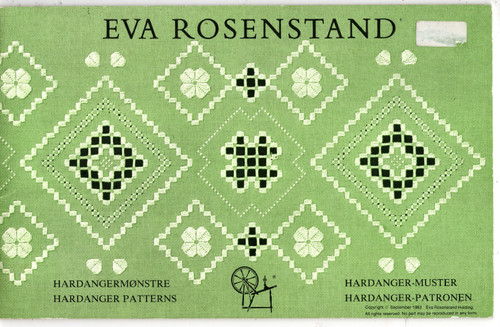 Eva Rosenstand Hardanger Patterns booklet. Clara Weaver. Hardangermonstre, Hardanger Muster, Hardanger Patronen. 20 page booklet