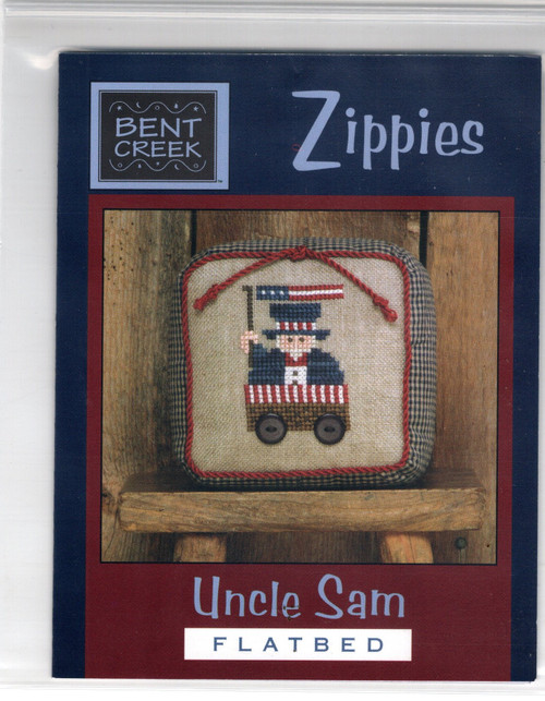 Bent Creek Zippies Uncle Sam Flatbed counted cross stitch pattern leaflet