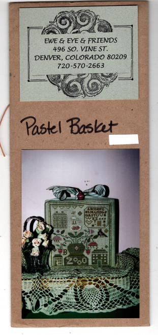 Ewe and Eye and Friends Pastel Basket Sampler Counted Cross Stitch Pattern chart
