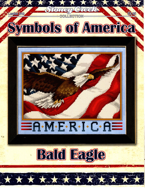Stoney Creek Symbols of America Bald Eagle Counted cross stitch pattern leaflet