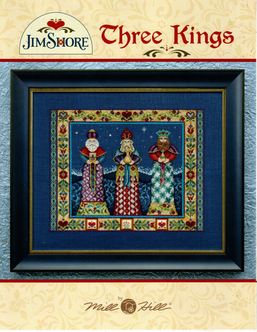 Mill Hill Three Kings counted cross stitch leaflet. Jim Shore