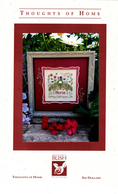 Shepherd's Bush Thoughts of Home counted Cross Stitch Pattern chart. Teri Richards