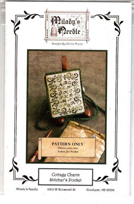 Milady's Needle Cottage Charm Stitcher's Pocket counted cross stitch chartpack. Gloria Moore