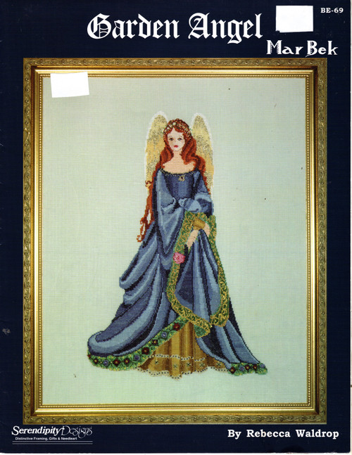 Serendipity Garden Angel MarBek Counted cross stitch pattern leaflet. Rebecca Waldrop