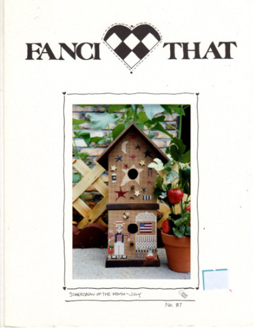 Fanci That SCARECROW OF THE MONTH July counted Cross Stitch Pattern leaflet.