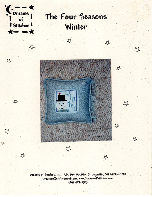 Dreams of Stitches The Four Seasons Winter counted cross stitch leaflet