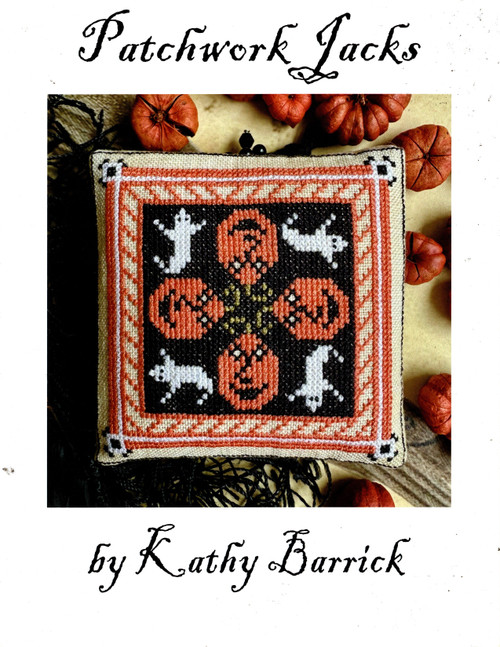 Barrick Samplers Patchwork Jacks Counted cross stitch leaflet. Kathy Barrick