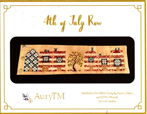 AuryTM 4th of July Row counted cross stitch leaflet