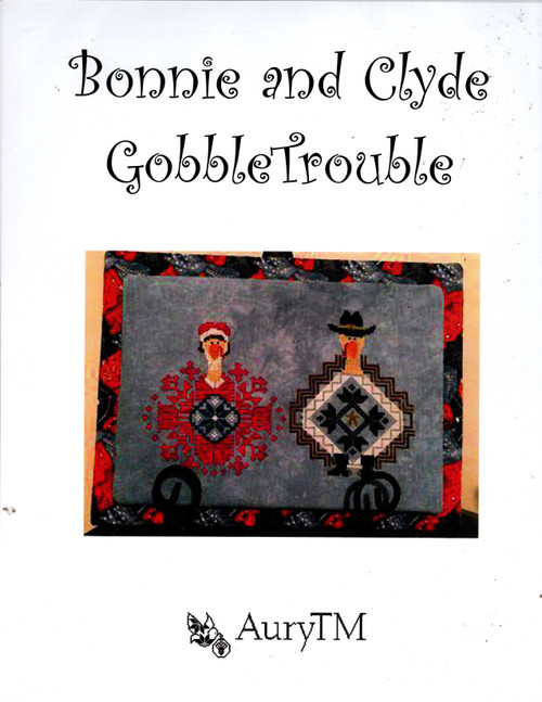 AuryTM Bonnie and Clyde Gobbletrouble counted cross stitch chartpack