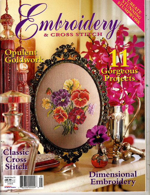 Embroidery and Cross Stitch Magazine Volume 8 Number 11