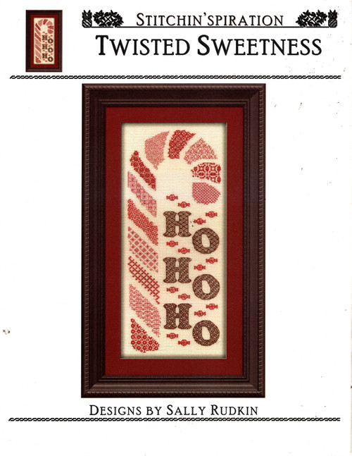 Stitchin'Spiration Twisted Sweetness counted cross stitch pattern leaflet. Sally Rudkin