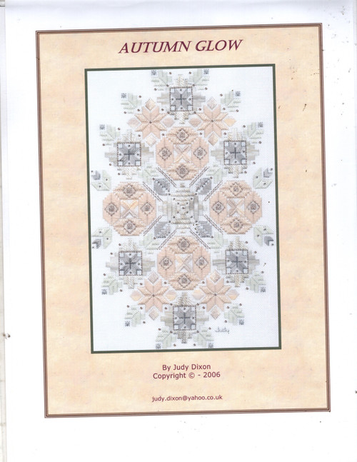 Sew to Be Seen Designs Autumn Glow Hardanger pattern chartpack. Judy Dixon