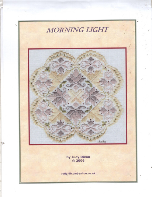 Sew to Be Seen Designs Morning Light Hardanger pattern chartpack. Judy Dixon