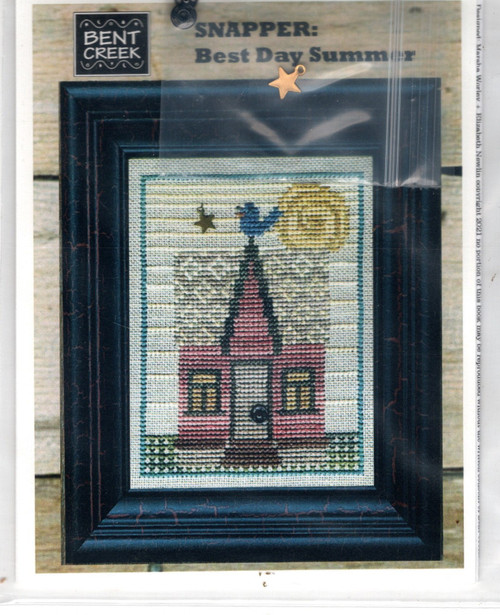 Bent Creek Snapper Best Day Summer counted cross stitch pattern chartpack with charm