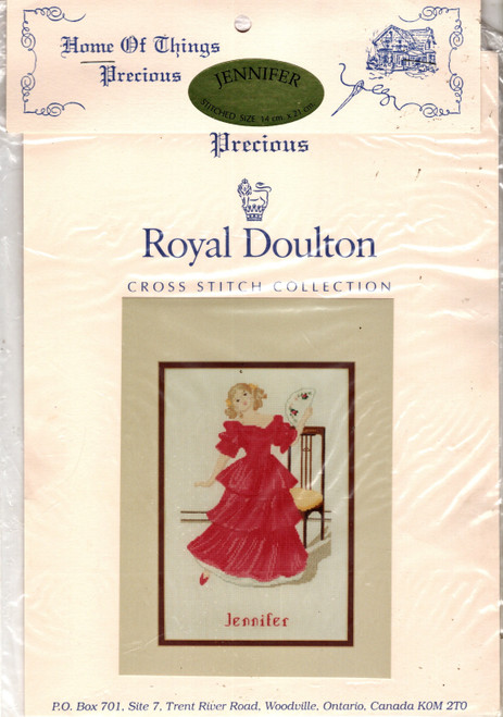 Royal Doulton Jennifer Counted Cross Stitch Pattern chartpack. Home of Things Precious, Marilyn Ruth Rogers