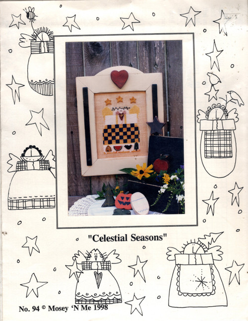 Mosey N Me Celestial Seasons counted cross stitch pattern chartpack. Frank and Judy Bielec