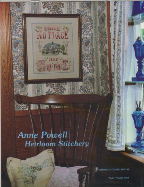 Anne Powell Heirloom Stitchery THERE IS NO PLACE LIKE HOME with house