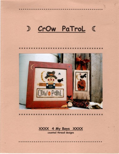 4 My Boys Crow Patrol counted Cross Stitch leaflet. Nancy Wigman