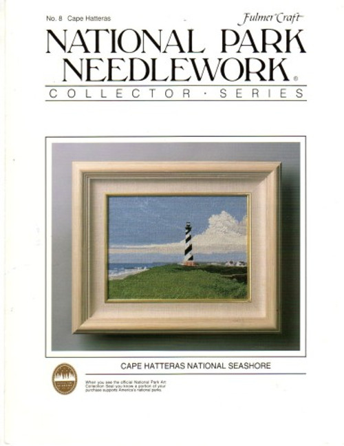 Fulmer Craft National Park Needlework Cape Hatteras National Seashore Collector's Series cross stitch leaflet. National Park Needlework Collectors Series