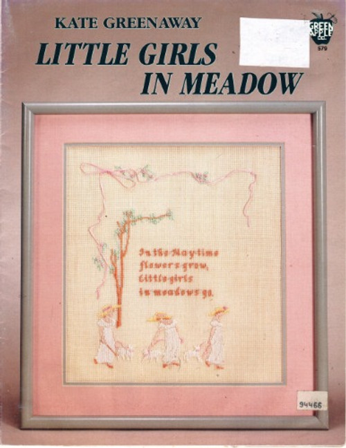 Green Apple LITTLE GIRLS IN MEADOW Kate Greenaway