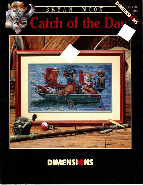 Dimensions Catch of the Day counted cross stitch leaflet. Bryan Moon Dimensions Catch of the Day counted cross stitch leaflet. Bryan Moon